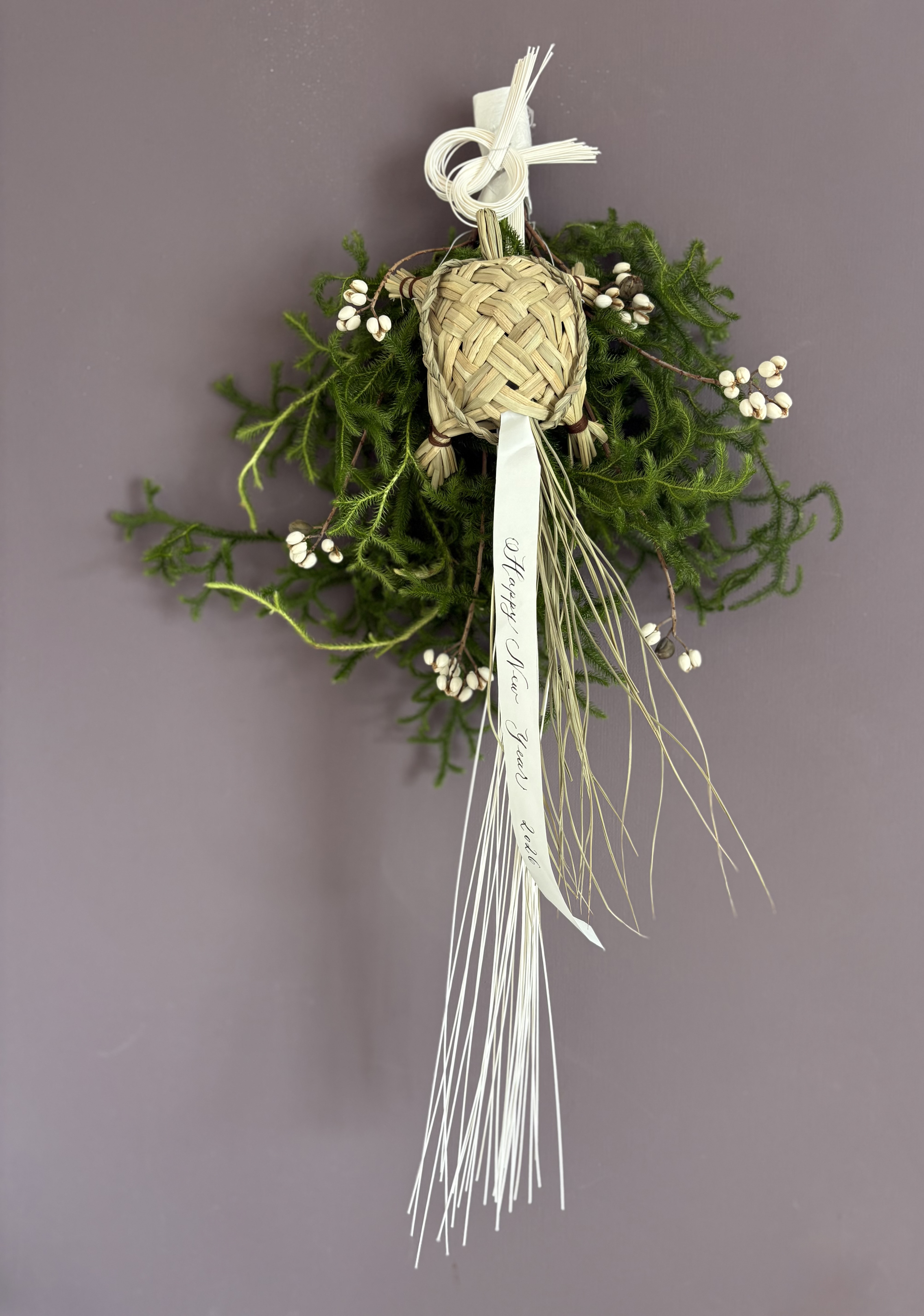 祝亀お正月飾り　白