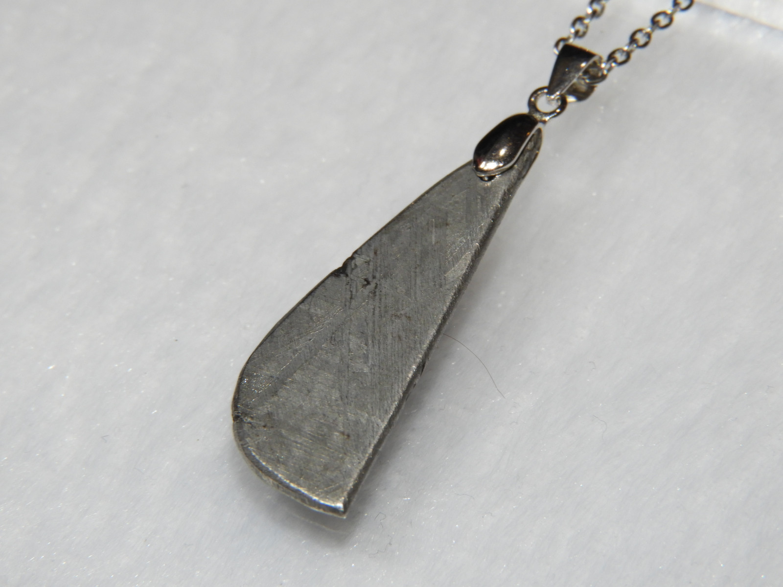 新作！一点物の生隕石！他では絶対に作れない！！生から作ったギベオン隕石ペンダントトップ！ 天然石　４９