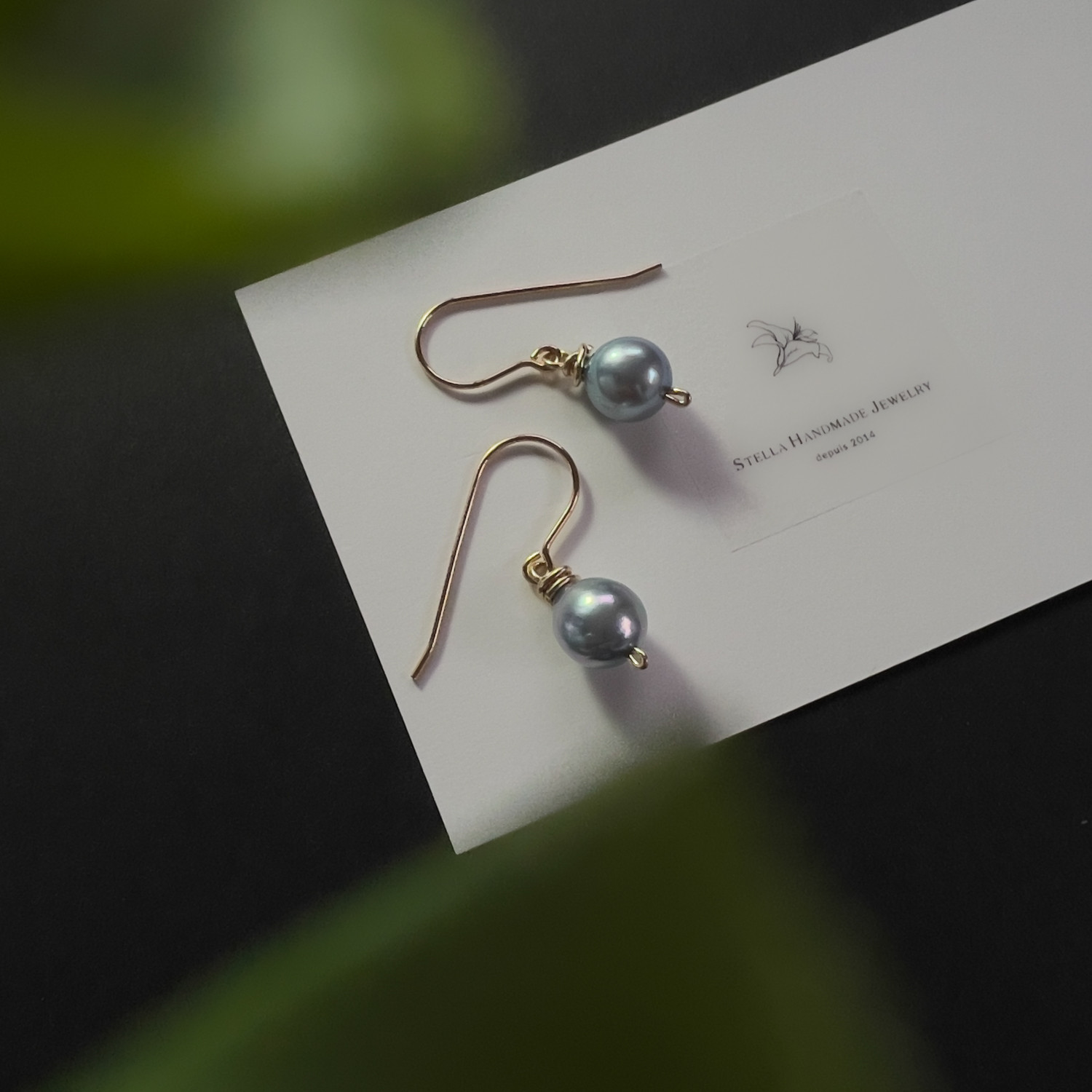 【k14gf製】あこやバロックパール1粒フックピアス