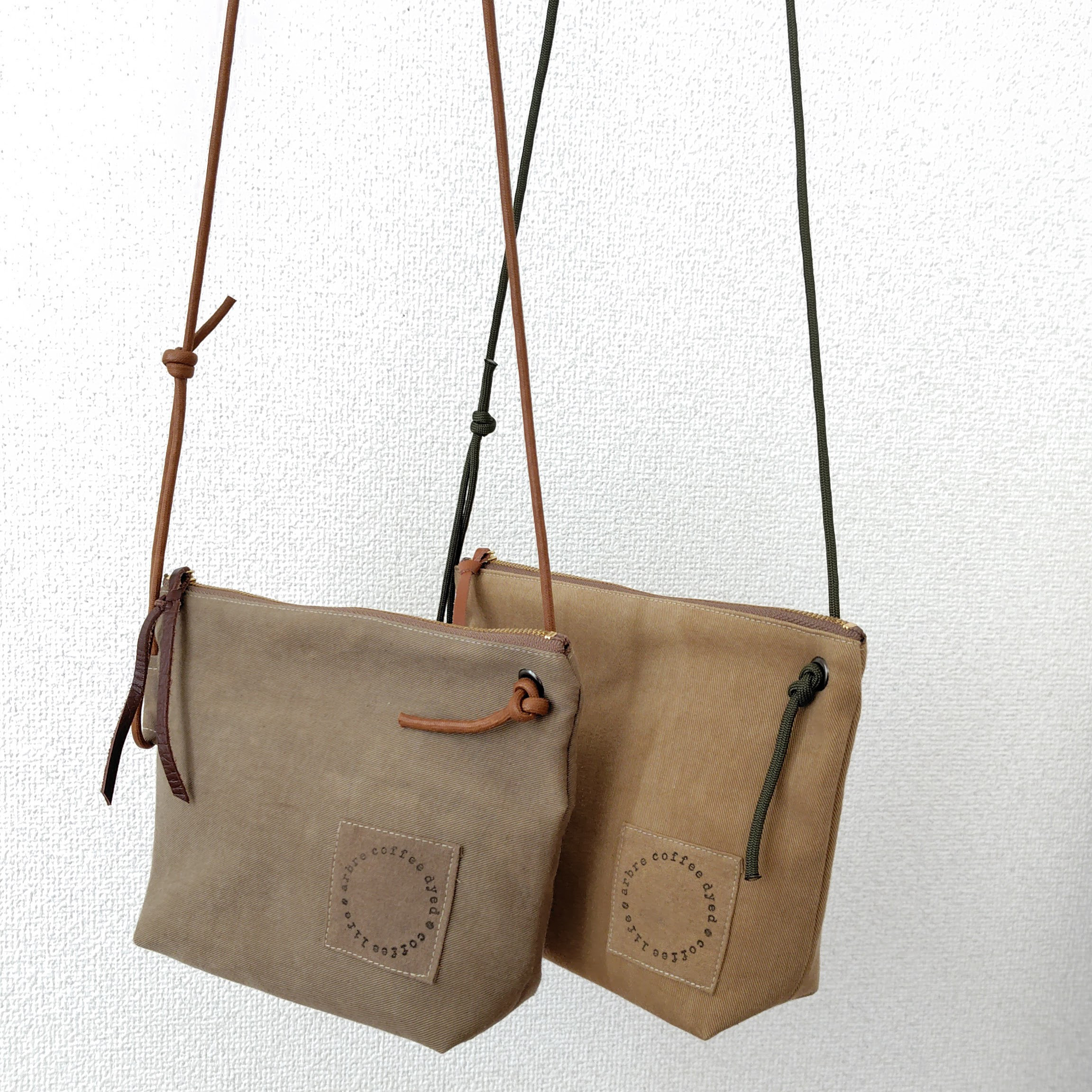 カフェショルダーポーチ ｜コーヒー染め 5,236円