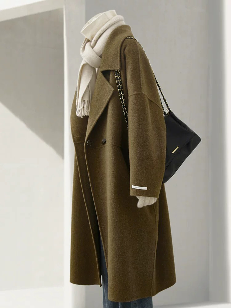 保温力高い大人の羊毛コート、羊毛（ウール）コート 冬のコート 防寒対策 冬支度新作 受注生産