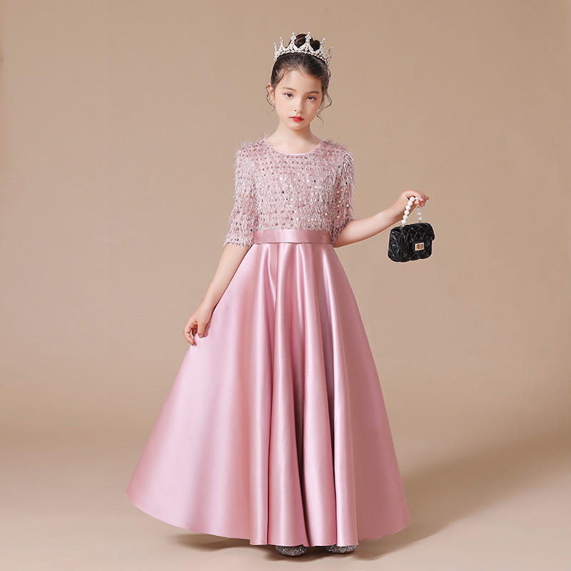 女の子ドレス 子供ドレス  ピアノ発表会演奏会 フォーマル キッズドレス 入学式110-160cm 3歳-14歳