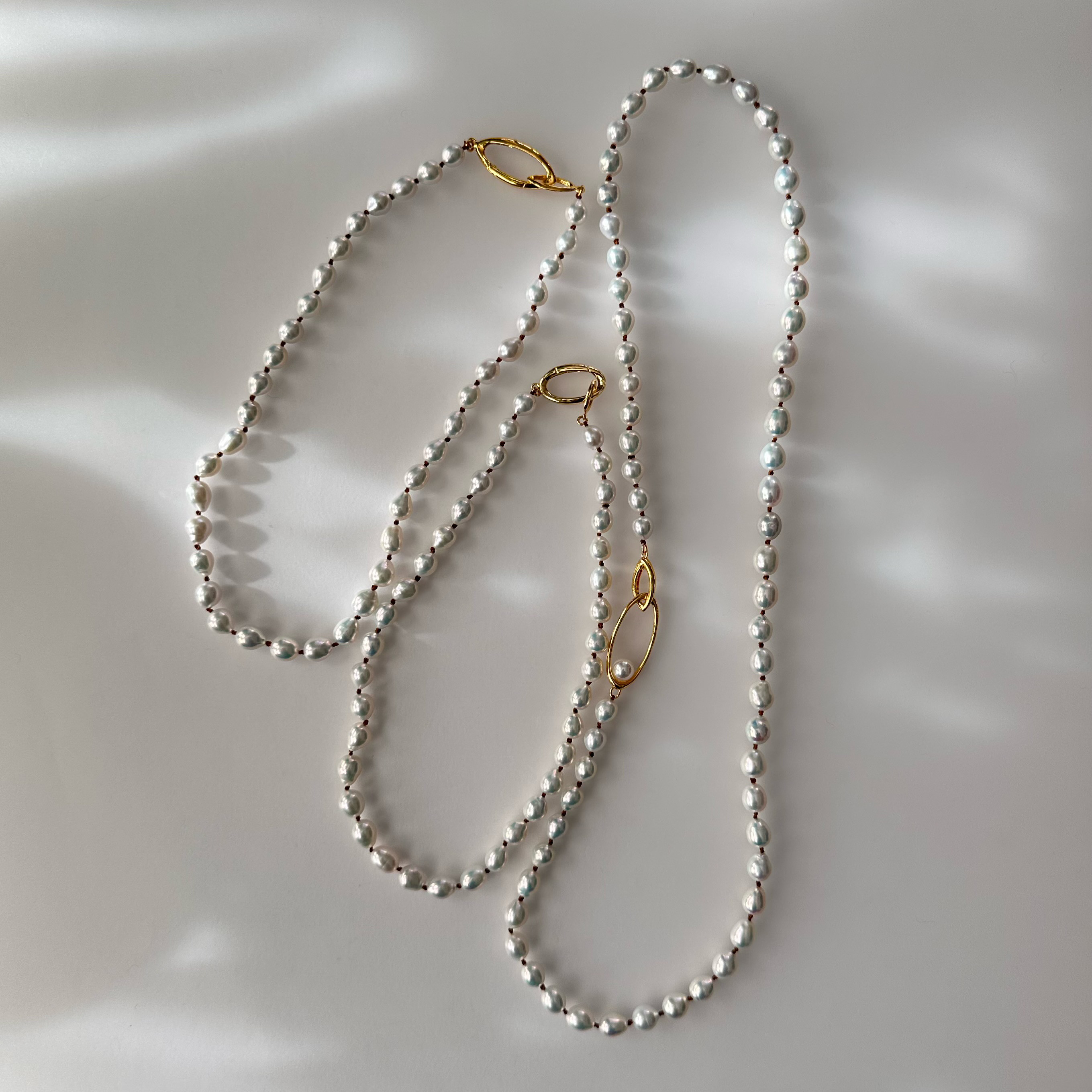 "Ligne Pearl リーニュ パール"  ネックレス　60cm