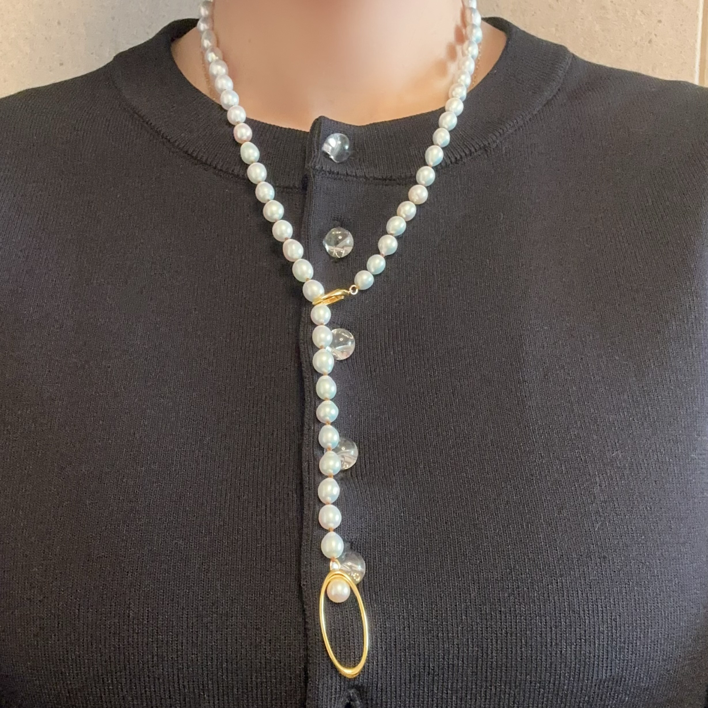 "Ligne Pearl リーニュ パール"  ネックレス　60cm