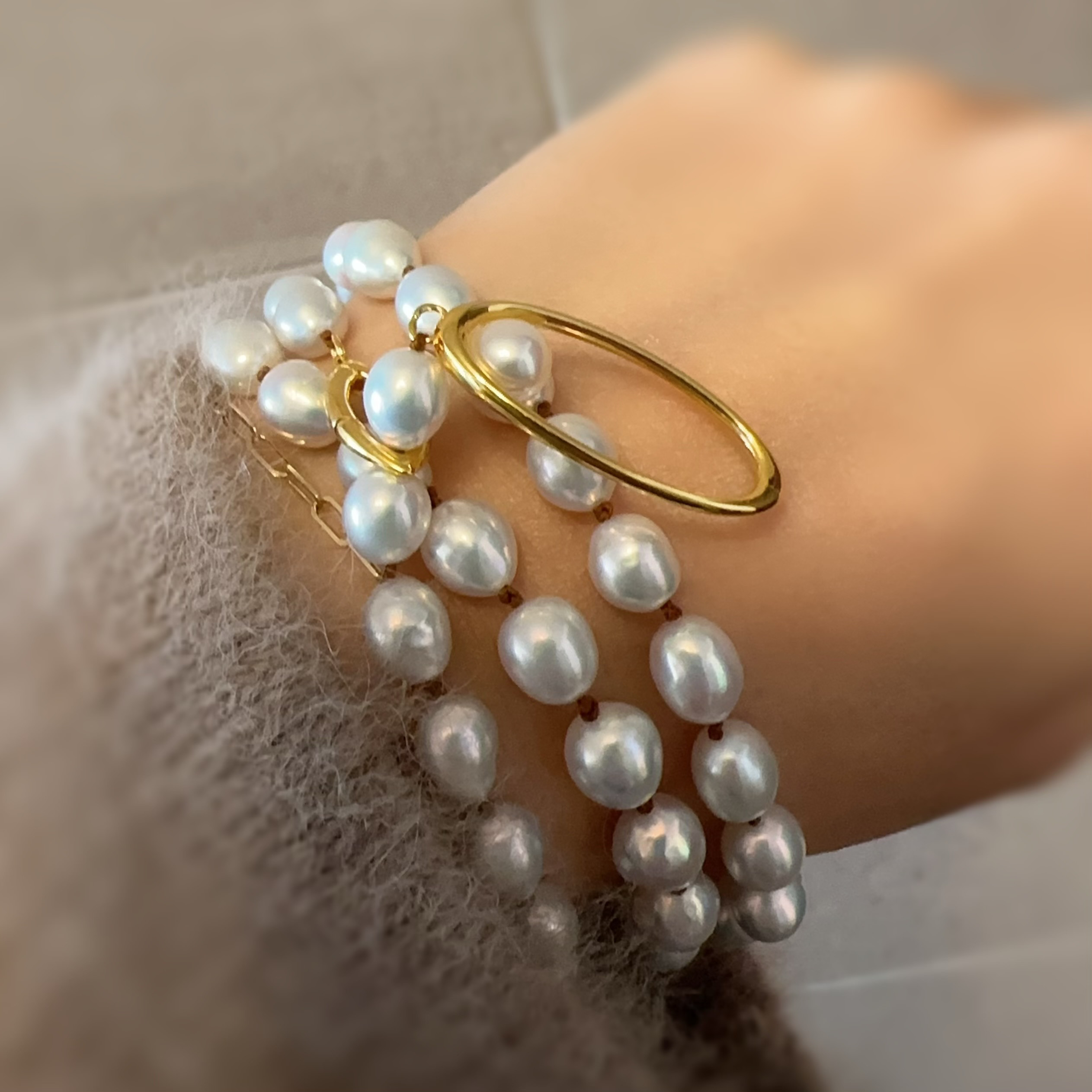 "Ligne Pearl リーニュ パール"  ネックレス　60cm