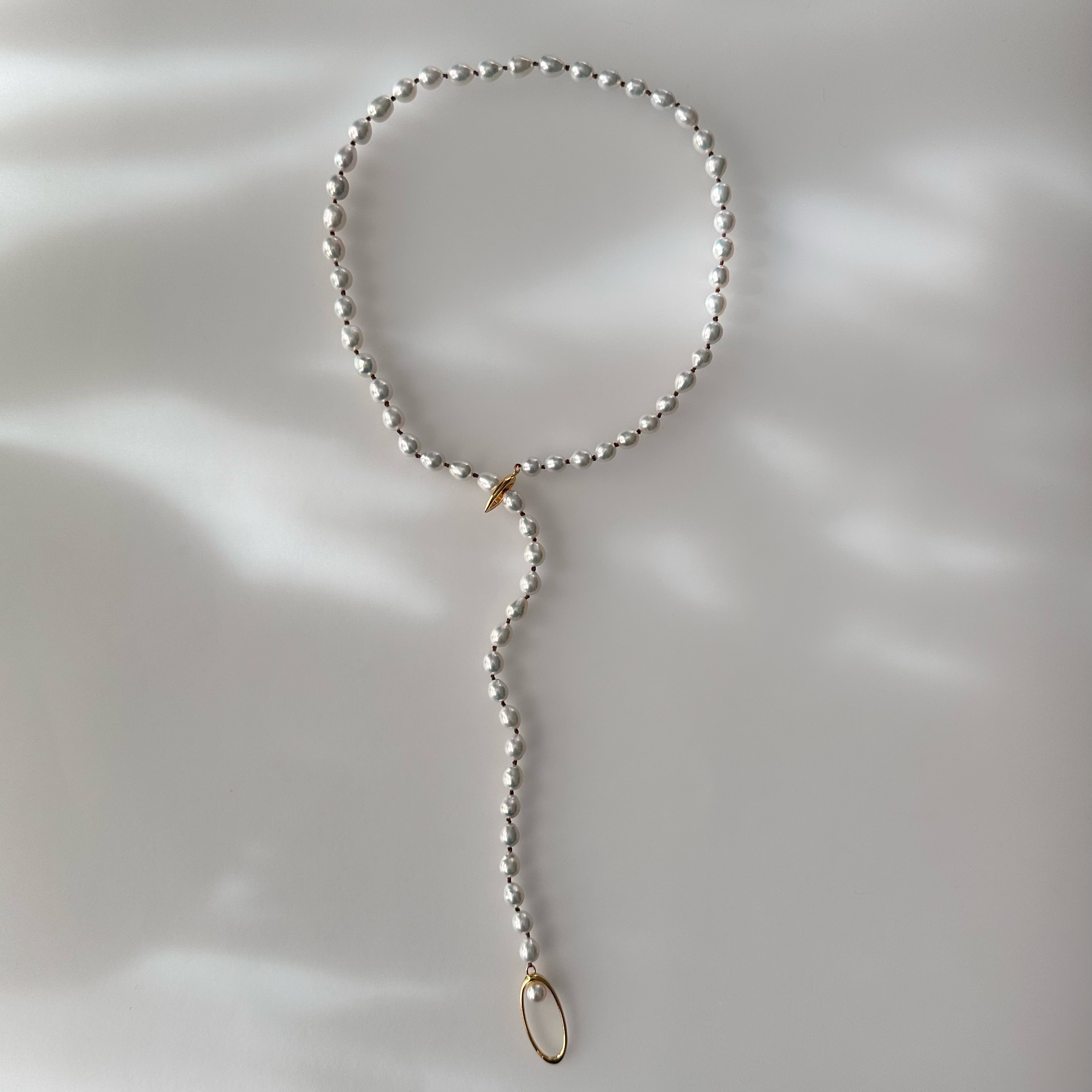 "Ligne Pearl リーニュ パール"  ネックレス　60cm