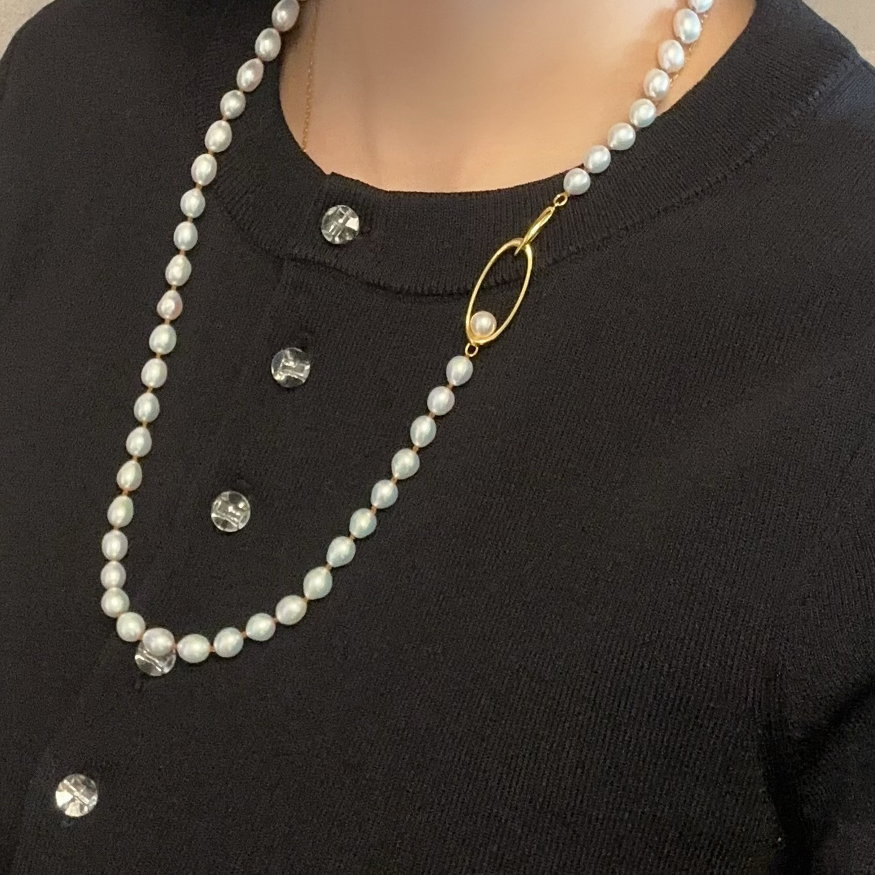 "Ligne Pearl リーニュ パール"  ネックレス　60cm