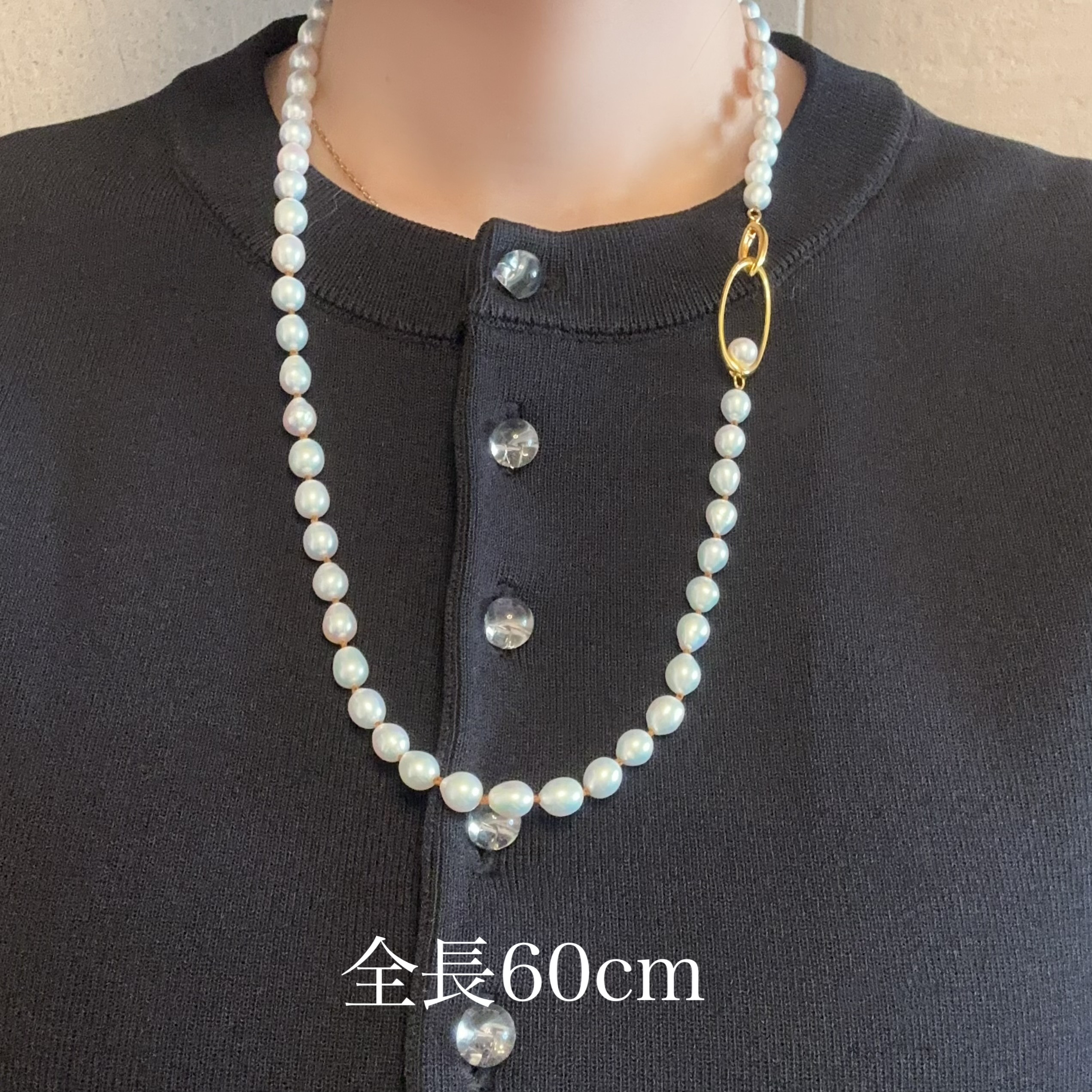 "Ligne Pearl リーニュ パール"  ネックレス　60cm