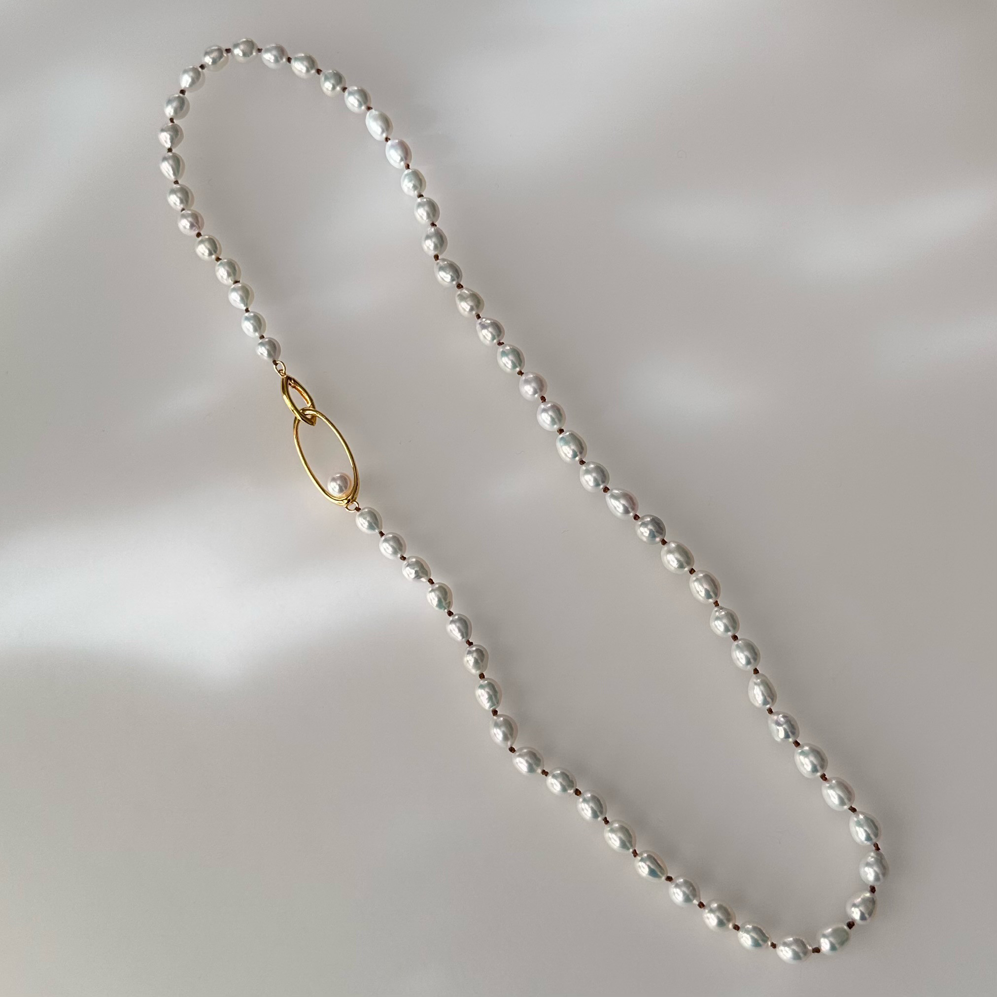 "Ligne Pearl リーニュ パール"  ネックレス　60cm