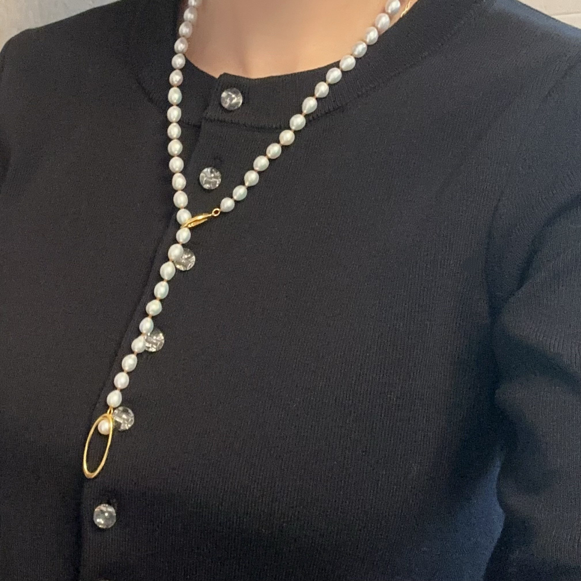 "Ligne Pearl リーニュ パール"  ネックレス　60cm