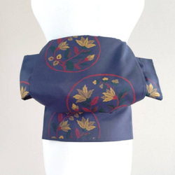 セール＊可憐な華紋 振袖用祝い帯 作り帯付け帯 胴巻き〜90cm シルク