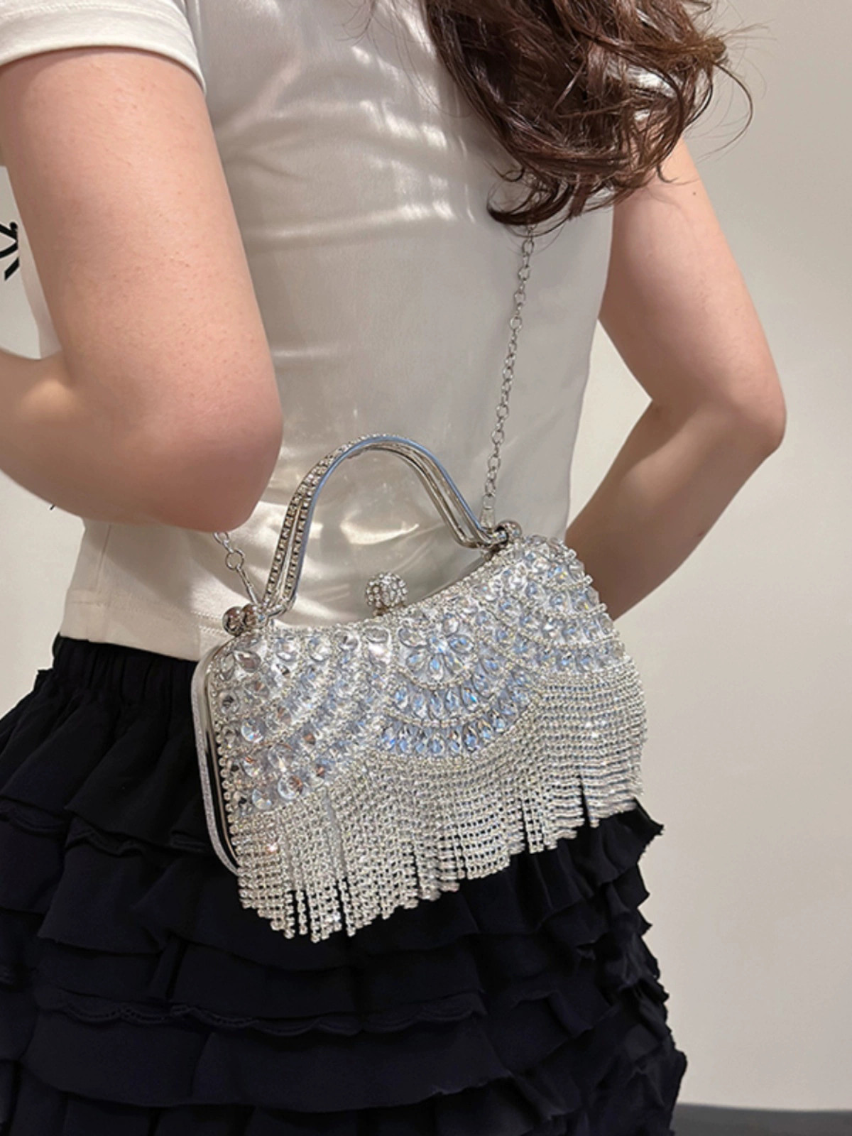 ♡クラッチバッグ　可愛いパーティーバッグ9～14日届け送料込み