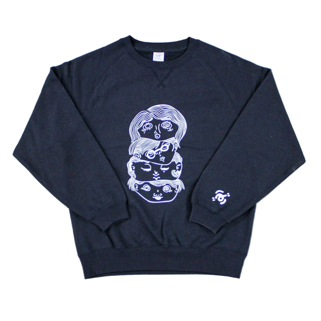 Layered Faces Sweat　【Navy】