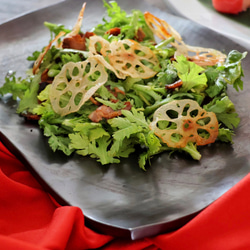 手づくりタタラ型長角大皿 11枚目の画像