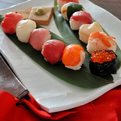 手づくりタタラ型長角大皿 10枚目の画像