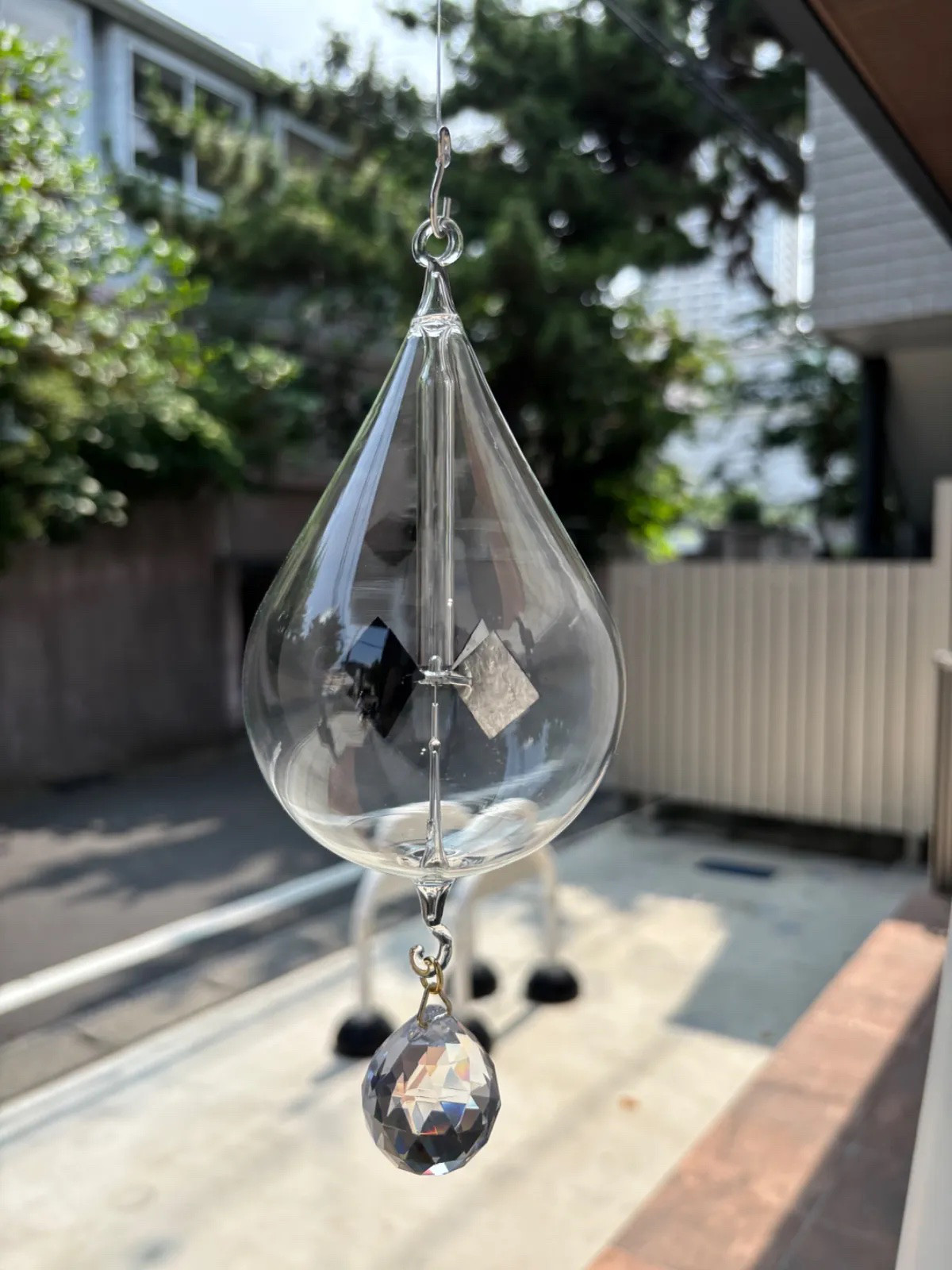 ラジオメーター　ドロップ型　中型直径80mmサイズ　30mmのサンキャッチャー付き