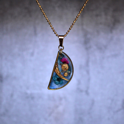 まこページ︎︎⟡アイリスクォーツ/ワイヤージュエリーネックレス