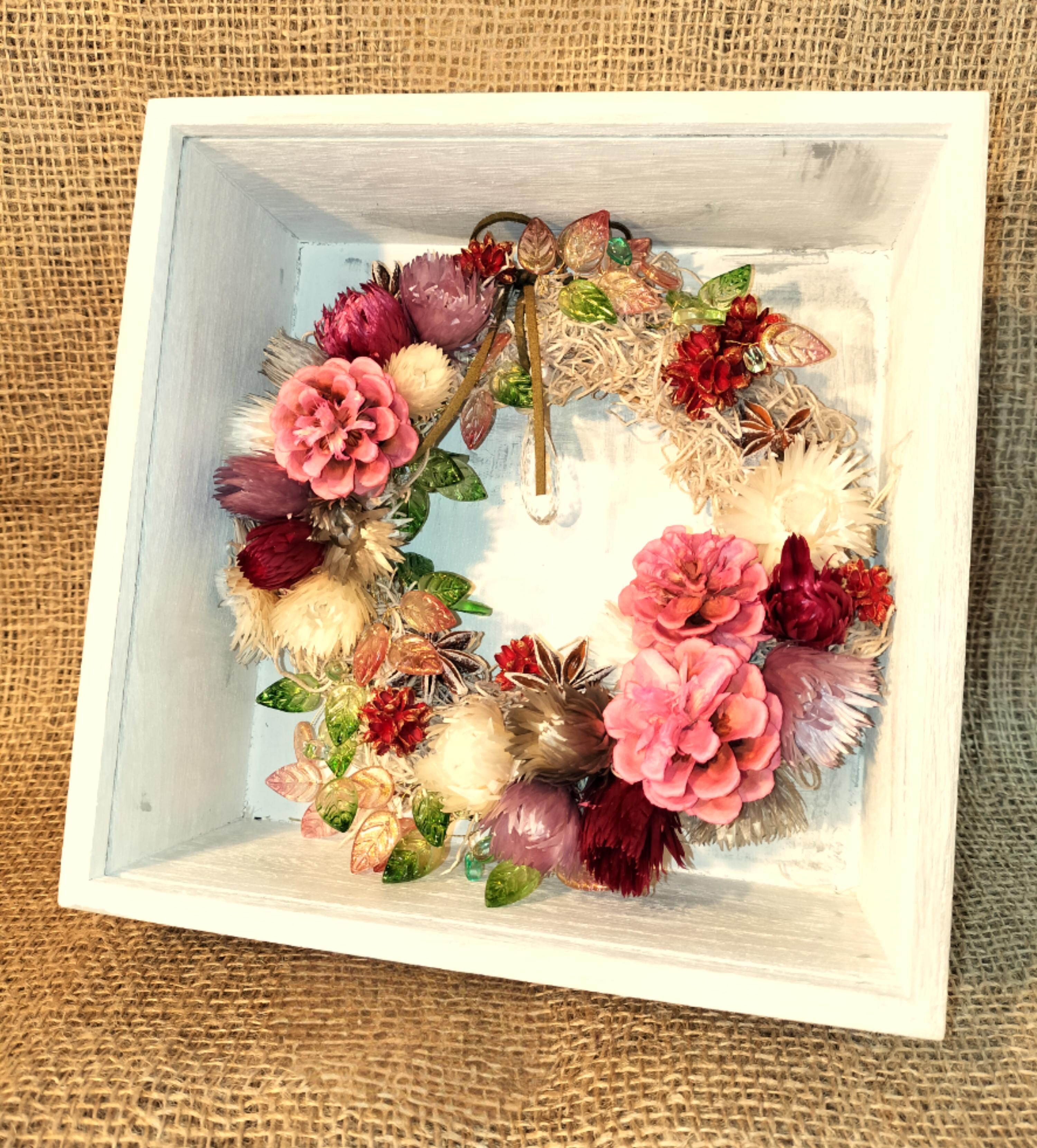 フレーム・ドライフラワーリース