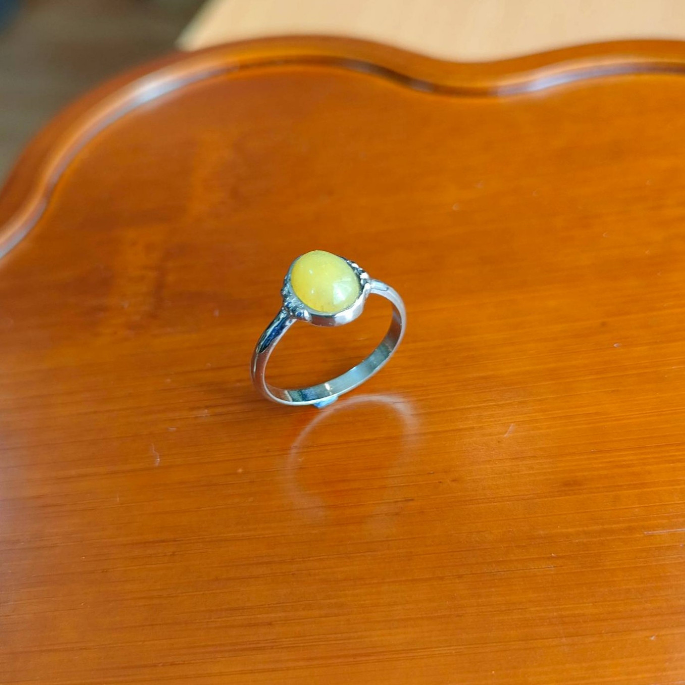 黄翡翠　シルバーリング