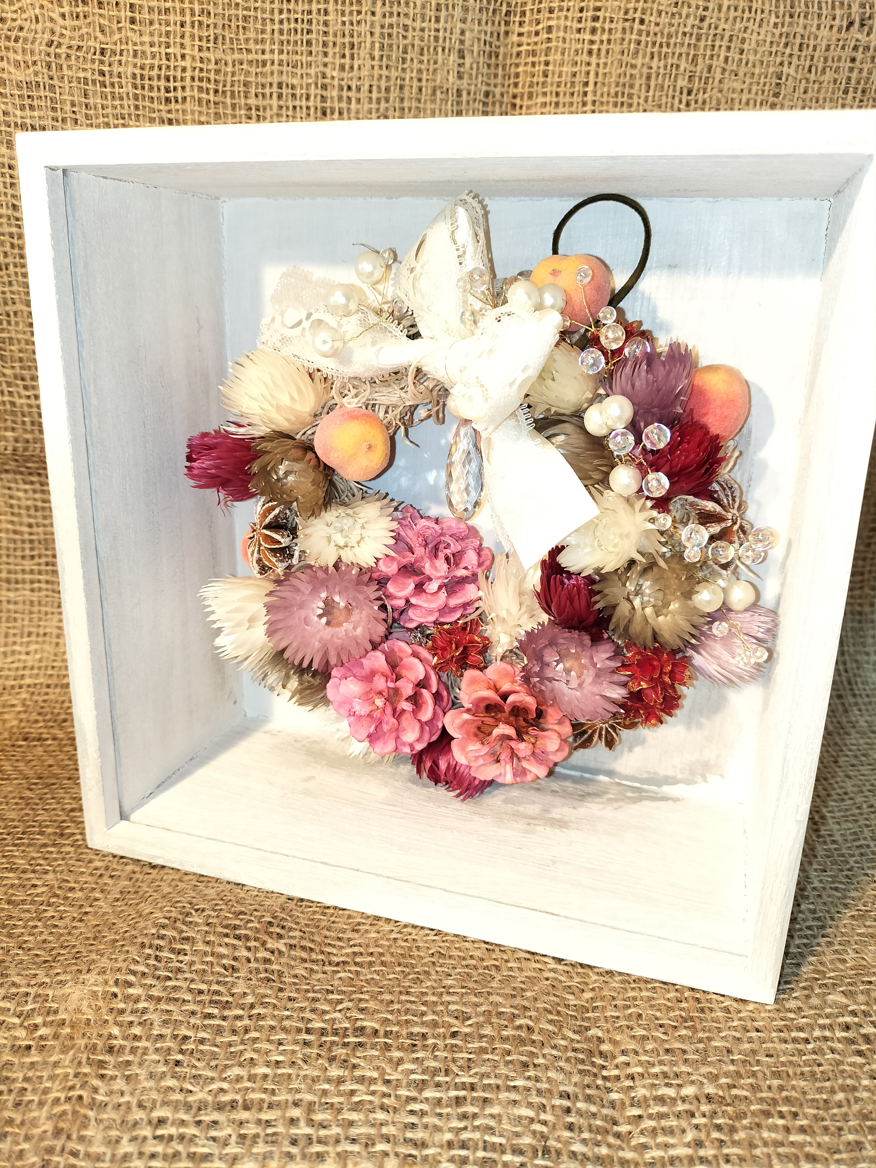 フレーム・ドライフラワーリース