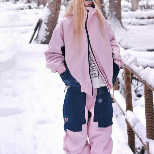 25-26 スノボウェア ピンク 防寒 撥水 3L メンズ レディース