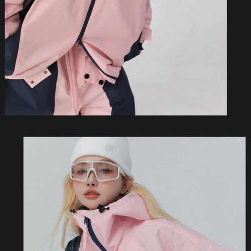 25-26 スノボウェア ピンク 防寒 撥水 3L メンズ レディース