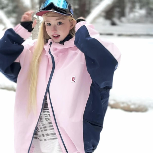 25-26 スノボウェア ピンク 防寒 撥水 3L メンズ レディース