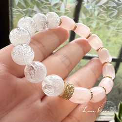 キラキラ 花火ルチル ブラックシルバー 水晶 10mm ブレスレット 天然石