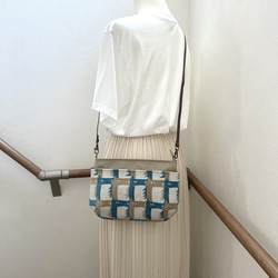 ⚮̈ミナペルホネン following day ネリオバッグ あおり巾着バッグ