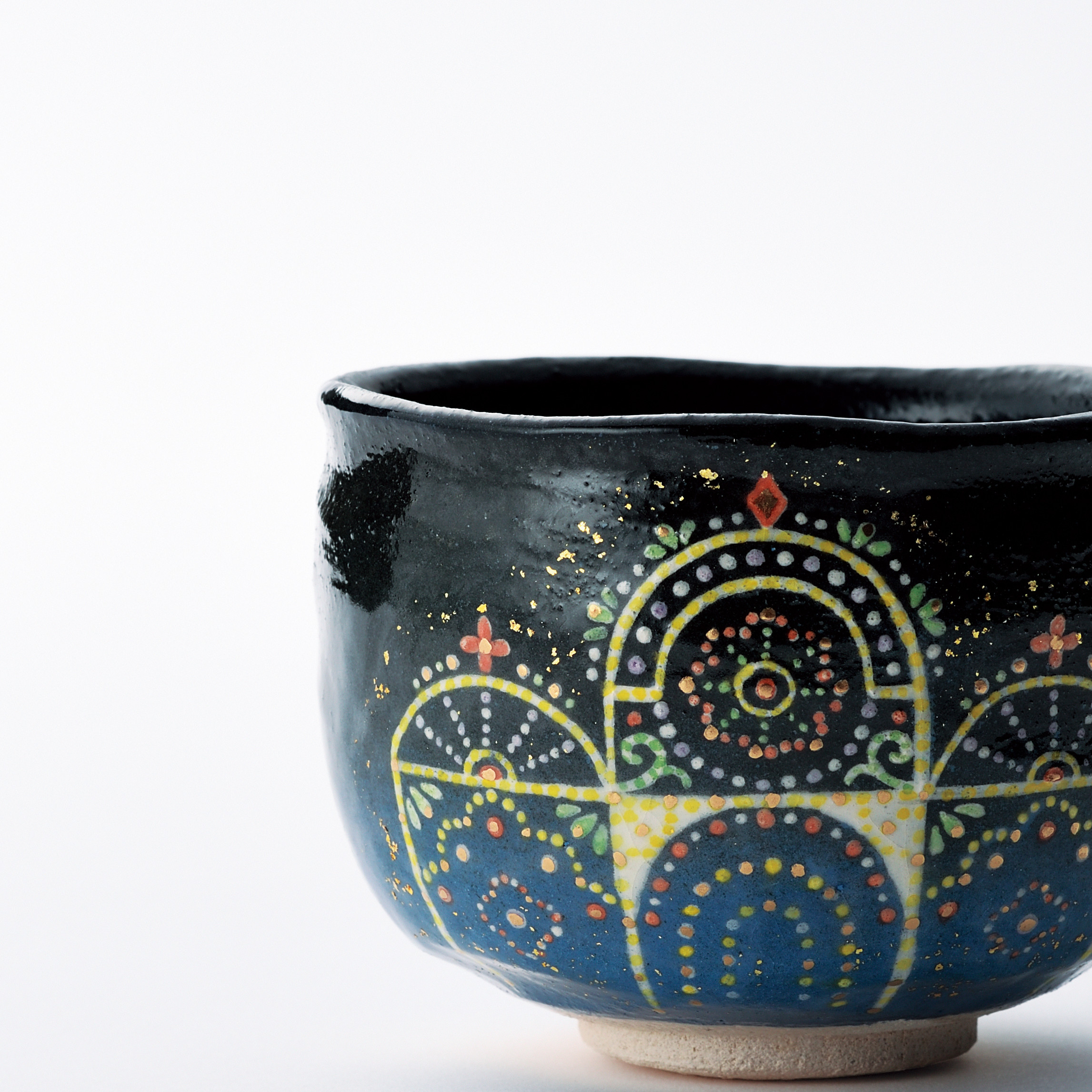 2026正月 新年 楽焼〚イルミネーション〛抹茶碗　楽入印　茶道具　勅題茶碗　新春　クリスマス　贈答品