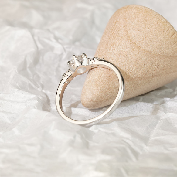 LABダイヤトリオブリリアンスリング J-R250809-2（3週間発送） 17枚目の画像