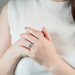 LABダイヤトリオブリリアンスリング J-R250809-2（3週間発送） 9枚目の画像