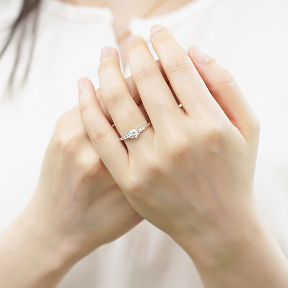 LABダイヤトリオブリリアンスリング J-R250809-2（3週間発送） 8枚目の画像