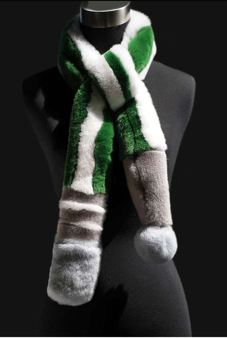 秋冬限定 マフラー 肩飾り カラーリング フォックスファー もこもこ あったかい 高級感 アクセサリー HL948