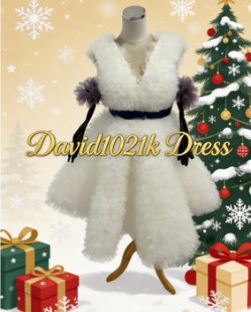 もこもこ Vネック ウエディングドレス韓国風ドレス 柔らかく重ねたチュールドレス+黒 グローブ 紫 ラッフルフリル