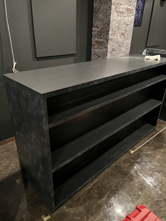 2人掛けカウンター　石っぽいバーカウンター　レジカウンター　受付カウンター 5枚目の画像