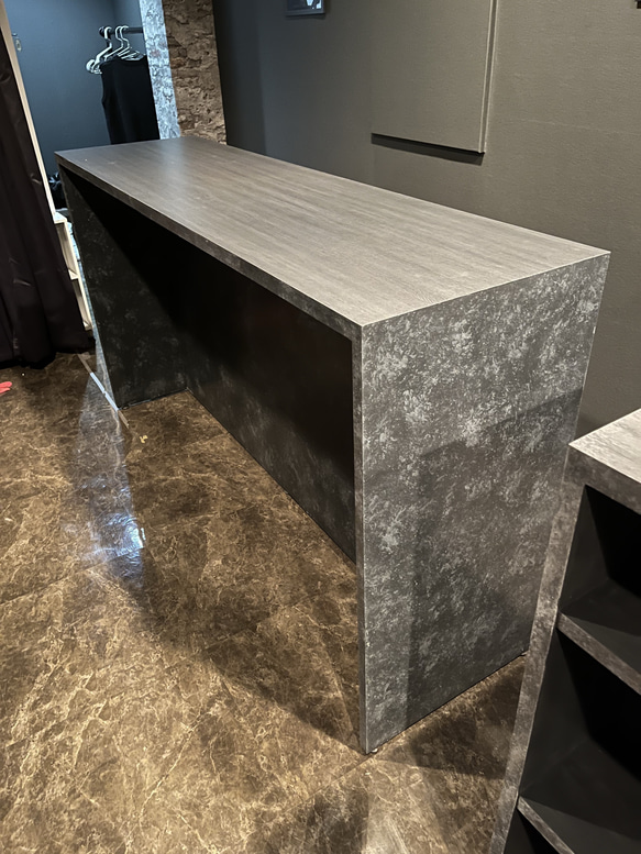 2人掛けカウンター　石っぽいバーカウンター　レジカウンター　受付カウンター 7枚目の画像