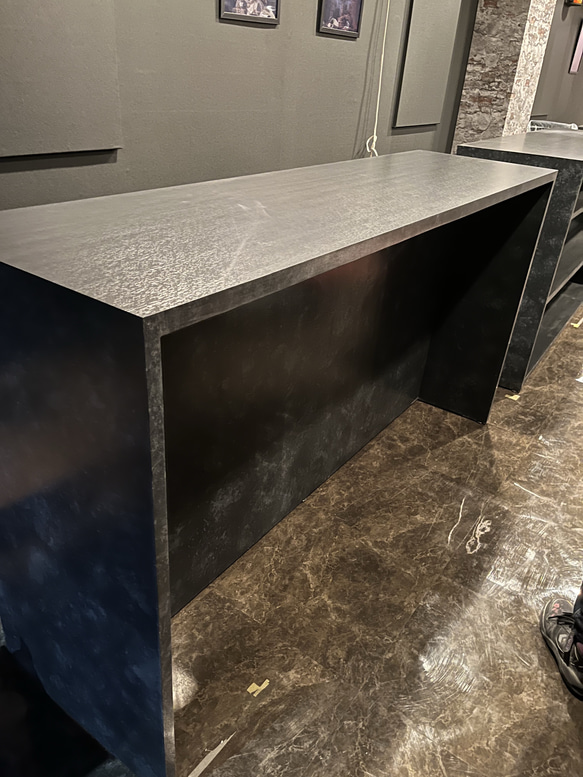 2人掛けカウンター　石っぽいバーカウンター　レジカウンター　受付カウンター 3枚目の画像