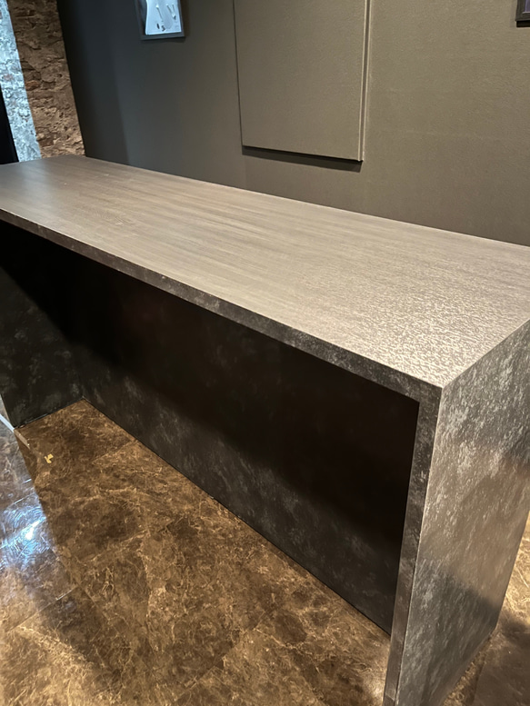 2人掛けカウンター　石っぽいバーカウンター　レジカウンター　受付カウンター 13枚目の画像