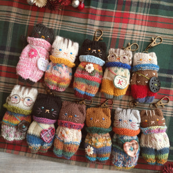 VietnamHandmade 手作あみぐるみ 帽子付きキャラクター ぬいぐるみ