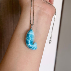 天然無処理　ラリマー ペンダント k18 No47612 天然無処理 ラリマー ペンダント k18 No47612 ネックレス・ペンダント