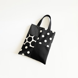 ❤️yukiemon 街並みと動物たちの暮らしを描いた柄 ビッグトートバッグ