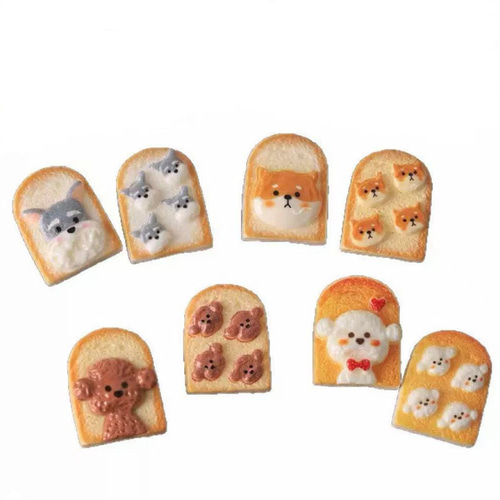ミニチュアパンオーダー受付中！♡ ミニチュア ドールハウス用 食パン ワンちゃんパンセット 8個セット