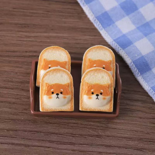 ミニチュア ドールハウス用 食パン ワンちゃんパンセット 8個セット