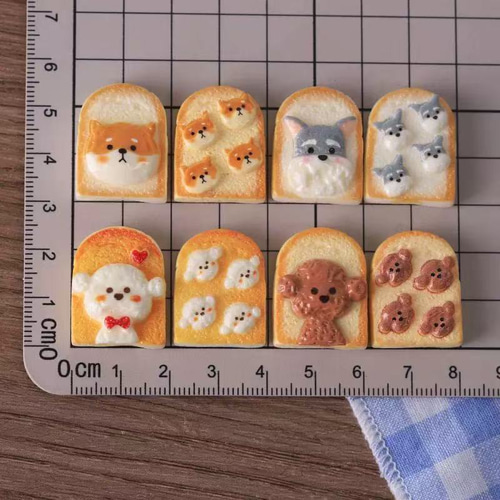 ミニチュア ドールハウス用 食パン ワンちゃんパンセット 8個セット