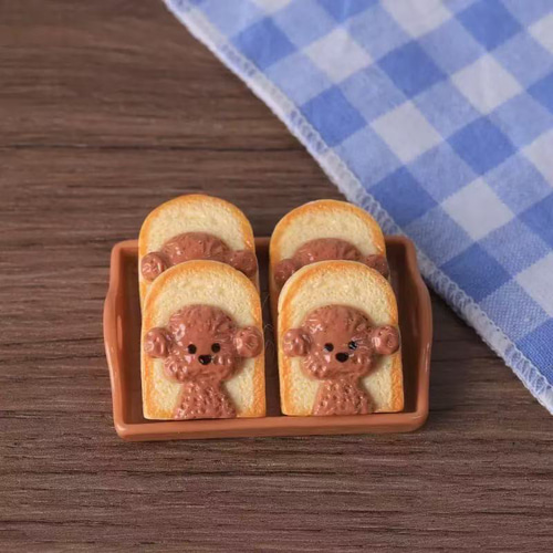 ミニチュア ドールハウス用 食パン ワンちゃんパンセット 8個セット
