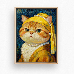 絵画 | イラストポスター 19 ☆ 【ソファーに横たわっているシャム猫