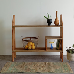 ケヤキ 欅 茶箪笥 リメイク家具 日本製 和茶棚 サイドボード 和風