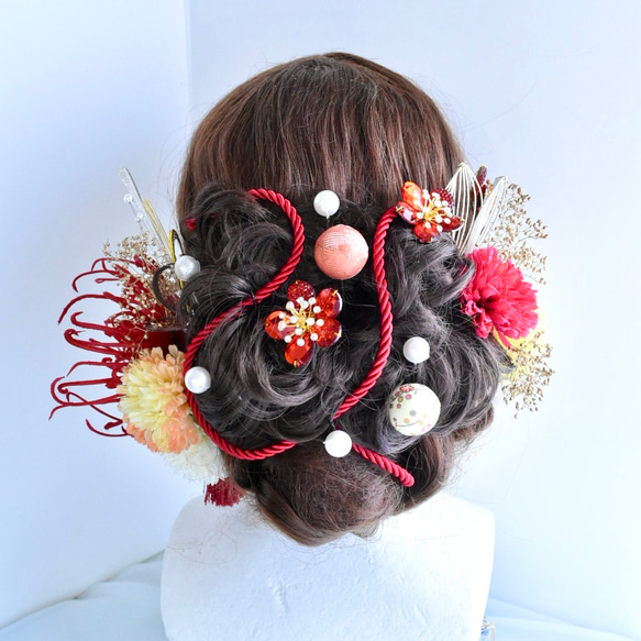 結婚式 手作りブーケ 値下げOK ヘア飾り ウェディングブーケ ホワイト＆ピンク 愛らしいローズ バラ 髪飾り付き