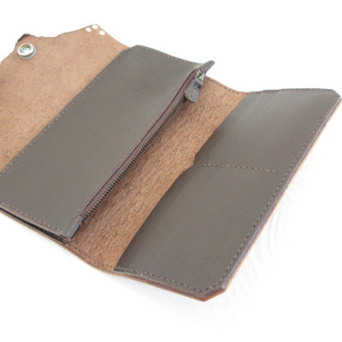 ワンオフ♪《biker mono》サドルレザー・ダブルコンチョ・ロングウォレット・059・復刻